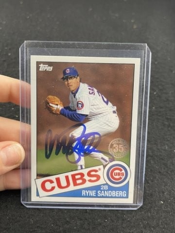 Ryne Sandberg Hand Signed Authentic Autograph: KEY WORDS: INDIAN ARTIFACT ARTIFACTS ARROWHEAD ARROWHEADS NATIVE AMERICAN MISSISSIPPIAN QUAPAW CADDO POTTERY COINS MORGAN DOLLAR PEACE DOLLAR SILVER COINS. All coins have been Sigma tested for authent