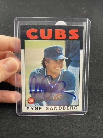 Ryne Sandberg Hand Signed Authentic Autograph: KEY WORDS: INDIAN ARTIFACT ARTIFACTS ARROWHEAD ARROWHEADS NATIVE AMERICAN MISSISSIPPIAN QUAPAW CADDO POTTERY COINS MORGAN DOLLAR PEACE DOLLAR SILVER COINS. All coins have been Sigma tested for authent