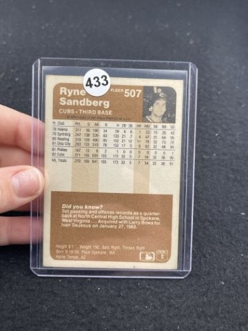 Ryne Sandberg Hand Signed Authentic Autograph - 2
