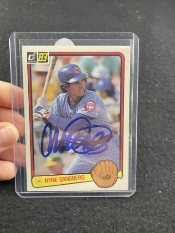 Ryne Sandberg Hand Signed Authentic Autograph: KEY WORDS: INDIAN ARTIFACT ARTIFACTS ARROWHEAD ARROWHEADS NATIVE AMERICAN MISSISSIPPIAN QUAPAW CADDO POTTERY COINS MORGAN DOLLAR PEACE DOLLAR SILVER COINS. All coins have been Sigma tested for