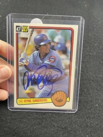 Ryne Sandberg Hand Signed Authentic Autograph: KEY WORDS: INDIAN ARTIFACT ARTIFACTS ARROWHEAD ARROWHEADS NATIVE AMERICAN MISSISSIPPIAN QUAPAW CADDO POTTERY COINS MORGAN DOLLAR PEACE DOLLAR SILVER COINS. All coins have been Sigma tested for