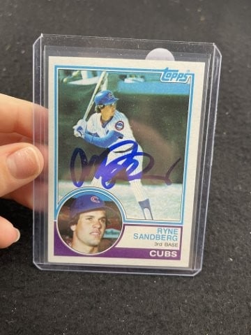 Ryne Sandberg Hand Signed Authentic Autograph: KEY WORDS: INDIAN ARTIFACT ARTIFACTS ARROWHEAD ARROWHEADS NATIVE AMERICAN MISSISSIPPIAN QUAPAW CADDO POTTERY COINS MORGAN DOLLAR PEACE DOLLAR SILVER COINS. All coins have been Sigma tested for