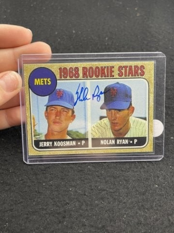 Nolan Ryan Hand Signed Authentic Autograph: KEY WORDS: INDIAN ARTIFACT ARTIFACTS ARROWHEAD ARROWHEADS NATIVE AMERICAN MISSISSIPPIAN QUAPAW CADDO POTTERY COINS MORGAN DOLLAR PEACE DOLLAR SILVER COINS. All coins have been Sigma tested for