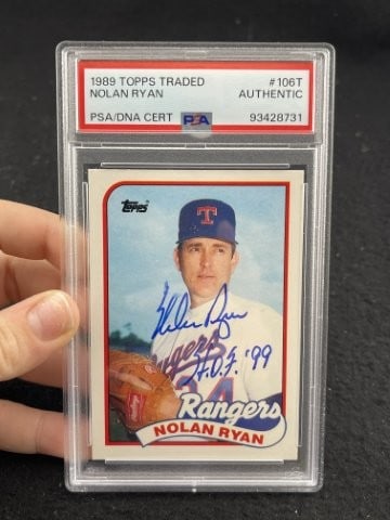 Nolan Ryan Hand Signed Authentic Autograph: KEY WORDS: INDIAN ARTIFACT ARTIFACTS ARROWHEAD ARROWHEADS NATIVE AMERICAN MISSISSIPPIAN QUAPAW CADDO POTTERY COINS MORGAN DOLLAR PEACE DOLLAR SILVER COINS. All coins have been Sigma tested for authent