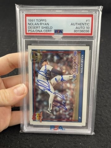 Nolan Ryan Hand Signed Authentic Autograph: KEY WORDS: INDIAN ARTIFACT ARTIFACTS ARROWHEAD ARROWHEADS NATIVE AMERICAN MISSISSIPPIAN QUAPAW CADDO POTTERY COINS MORGAN DOLLAR PEACE DOLLAR SILVER COINS. All coins have been Sigma tested for authent