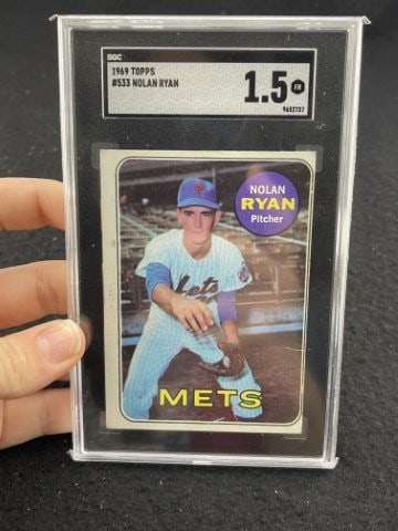 1969 Topps Nolan Baseball Card: KEY WORDS: INDIAN ARTIFACT ARTIFACTS ARROWHEAD ARROWHEADS NATIVE AMERICAN MISSISSIPPIAN QUAPAW CADDO POTTERY COINS MORGAN DOLLAR PEACE DOLLAR SILVER COINS. All coins have been Sigma tested for