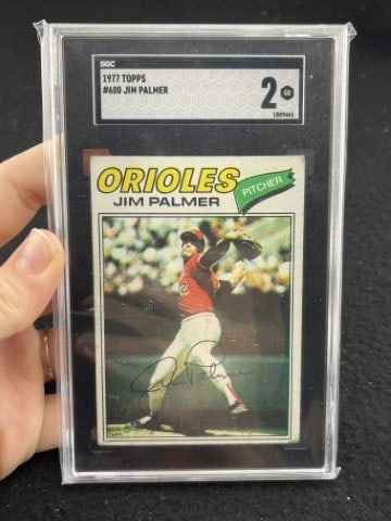 1977 Topps Jim Palmer Baseball Card: KEY WORDS: INDIAN ARTIFACT ARTIFACTS ARROWHEAD ARROWHEADS NATIVE AMERICAN MISSISSIPPIAN QUAPAW CADDO POTTERY COINS MORGAN DOLLAR PEACE DOLLAR SILVER COINS. All coins have been Sigma tested for
