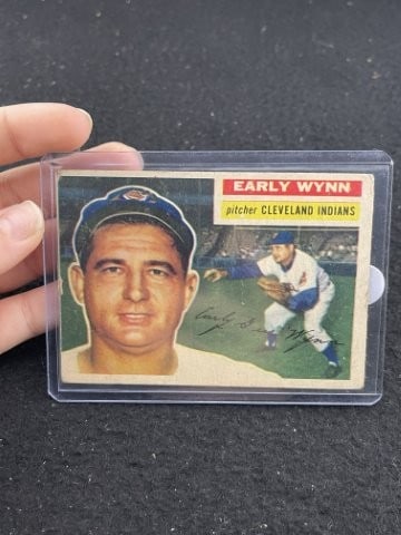 Topps Early Wynn Baseball Card: KEY WORDS: INDIAN ARTIFACT ARTIFACTS ARROWHEAD ARROWHEADS NATIVE AMERICAN MISSISSIPPIAN QUAPAW CADDO POTTERY COINS MORGAN DOLLAR PEACE DOLLAR SILVER COINS. All coins have been Sigma tested for authent