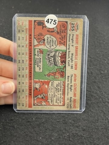 Topps Bob Lemon Baseball Card - 2