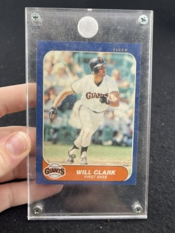 1986 Fleer Will Clark Baseball Card (1 of 2)