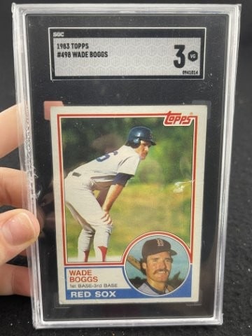 1983 Topps Wade Boggs Baseball Card: KEY WORDS: INDIAN ARTIFACT ARTIFACTS ARROWHEAD ARROWHEADS NATIVE AMERICAN MISSISSIPPIAN QUAPAW CADDO POTTERY COINS MORGAN DOLLAR PEACE DOLLAR SILVER COINS. All coins have been Sigma tested for authent