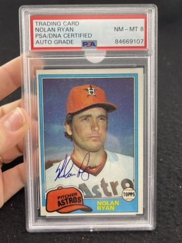 Nolan Ryan Hand Signed Authentic Autograph: KEY WORDS: INDIAN ARTIFACT ARTIFACTS ARROWHEAD ARROWHEADS NATIVE AMERICAN MISSISSIPPIAN QUAPAW CADDO POTTERY COINS MORGAN DOLLAR PEACE DOLLAR SILVER COINS. All coins have been Sigma tested for authent