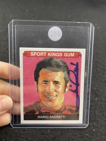 Mario Andretti Hand Signed Authentic Autograph: KEY WORDS: INDIAN ARTIFACT ARTIFACTS ARROWHEAD ARROWHEADS NATIVE AMERICAN MISSISSIPPIAN QUAPAW CADDO POTTERY COINS MORGAN DOLLAR PEACE DOLLAR SILVER COINS. All coins have been Sigma tested for