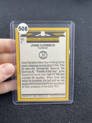Jose Canseco Hand Signed Authentic Autograph - 2