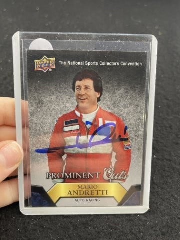 Mario Andretti Hand Signed Authentic Autograph: KEY WORDS: INDIAN ARTIFACT ARTIFACTS ARROWHEAD ARROWHEADS NATIVE AMERICAN MISSISSIPPIAN QUAPAW CADDO POTTERY COINS MORGAN DOLLAR PEACE DOLLAR SILVER COINS. All coins have been Sigma tested for