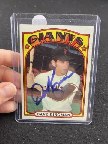 Dave Kingman Hand Signed Authentic Autograph: KEY WORDS: INDIAN ARTIFACT ARTIFACTS ARROWHEAD ARROWHEADS NATIVE AMERICAN MISSISSIPPIAN QUAPAW CADDO POTTERY COINS MORGAN DOLLAR PEACE DOLLAR SILVER COINS. All coins have been Sigma tested for authent