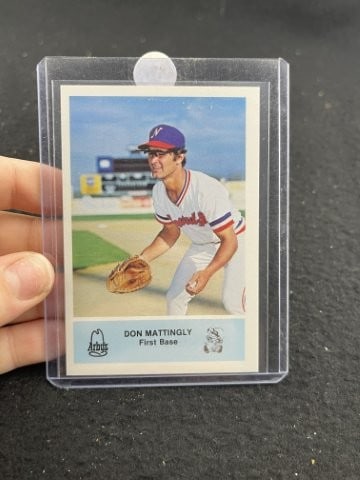 Don Mattingly Baseball Card: KEY WORDS: INDIAN ARTIFACT ARTIFACTS ARROWHEAD ARROWHEADS NATIVE AMERICAN MISSISSIPPIAN QUAPAW CADDO POTTERY COINS MORGAN DOLLAR PEACE DOLLAR SILVER COINS. All coins have been Sigma tested for authent