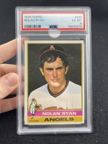1976 Topps Nolan Ryan Baseball Card: KEY WORDS: INDIAN ARTIFACT ARTIFACTS ARROWHEAD ARROWHEADS NATIVE AMERICAN MISSISSIPPIAN QUAPAW CADDO POTTERY COINS MORGAN DOLLAR PEACE DOLLAR SILVER COINS. All coins have been Sigma tested for