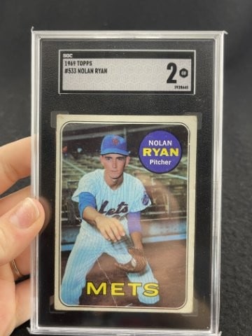 1969 Topps Nolan Ryan Baseball Card: KEY WORDS: INDIAN ARTIFACT ARTIFACTS ARROWHEAD ARROWHEADS NATIVE AMERICAN MISSISSIPPIAN QUAPAW CADDO POTTERY COINS MORGAN DOLLAR PEACE DOLLAR SILVER COINS. All coins have been Sigma tested for