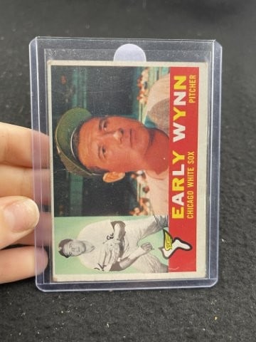 Topps Early Wynn Baseball Card: KEY WORDS: INDIAN ARTIFACT ARTIFACTS ARROWHEAD ARROWHEADS NATIVE AMERICAN MISSISSIPPIAN QUAPAW CADDO POTTERY COINS MORGAN DOLLAR PEACE DOLLAR SILVER COINS. All coins have been Sigma tested for authent