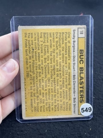 Bob Clemente Baseball Card - 2