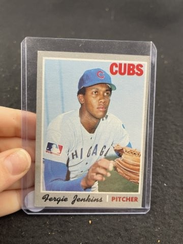 1970 Topps Fergie Jenkins Baseball Card: KEY WORDS: INDIAN ARTIFACT ARTIFACTS ARROWHEAD ARROWHEADS NATIVE AMERICAN MISSISSIPPIAN QUAPAW CADDO POTTERY COINS MORGAN DOLLAR PEACE DOLLAR SILVER COINS. All coins have been Sigma tested for