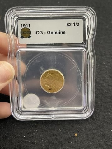 1911 IGC - Genuine 2 & 1/2 Dollar Gold Coin (1 of 2)