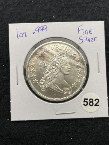 1 Ounce .999 Fine Silver Coin: KEY WORDS: INDIAN ARTIFACT ARTIFACTS ARROWHEAD ARROWHEADS NATIVE AMERICAN MISSISSIPPIAN QUAPAW CADDO POTTERY COINS MORGAN DOLLAR PEACE DOLLAR SILVER COINS. All coins have been Sigma tested for authent