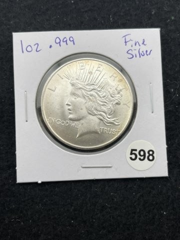 1 Ounce .999 Fine Silver Coin (1 of 2)