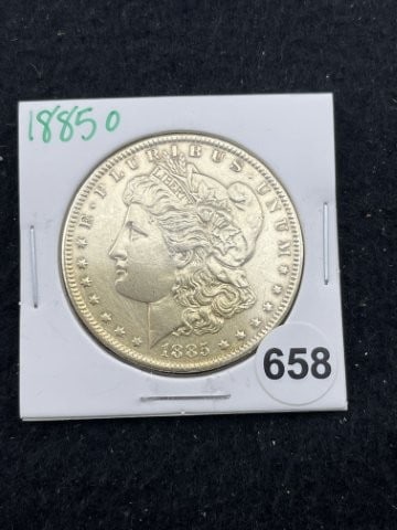 1885 O Morgan Silver Dollar Coin (1 of 2)