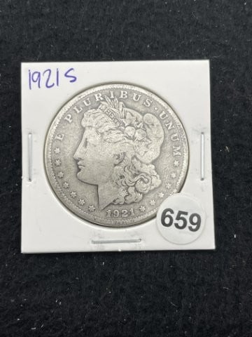 1921 S Morgan Silver Dollar Coin: KEY WORDS: INDIAN ARTIFACT ARTIFACTS ARROWHEAD ARROWHEADS NATIVE AMERICAN MISSISSIPPIAN QUAPAW CADDO POTTERY COINS MORGAN DOLLAR PEACE DOLLAR SILVER COINS. All coins have been Sigma tested for authent