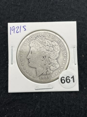 1921 S Morgan Silver Dollar Coin: KEY WORDS: INDIAN ARTIFACT ARTIFACTS ARROWHEAD ARROWHEADS NATIVE AMERICAN MISSISSIPPIAN QUAPAW CADDO POTTERY COINS MORGAN DOLLAR PEACE DOLLAR SILVER COINS. All coins have been Sigma tested for