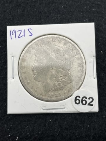 1921 S Morgan Silver Dollar Coin: KEY WORDS: INDIAN ARTIFACT ARTIFACTS ARROWHEAD ARROWHEADS NATIVE AMERICAN MISSISSIPPIAN QUAPAW CADDO POTTERY COINS MORGAN DOLLAR PEACE DOLLAR SILVER COINS. All coins have been Sigma tested for