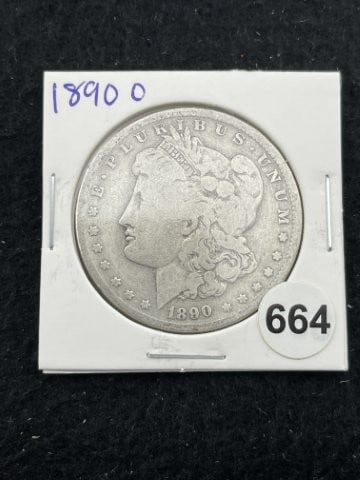 1890 O Morgan Silver Dollar Coin (1 of 2)