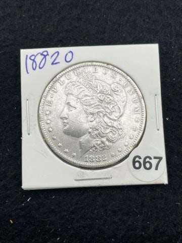 1882 O Morgan Silver Dollar Coin (1 of 2)