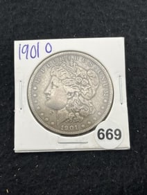 1901 O Morgan Silver Dollar Coin