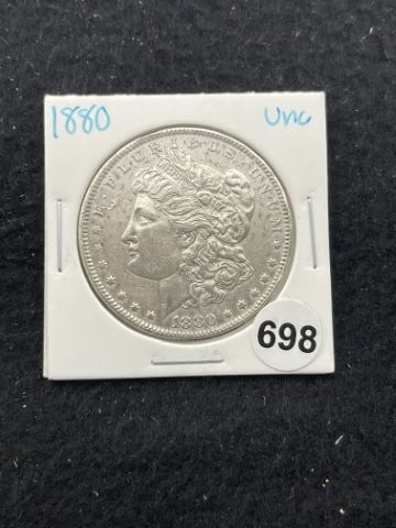 1880 UNC Morgan Silver Dollar Coin (1 of 2)