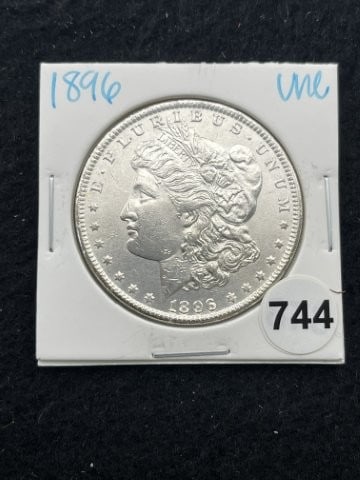 1896 UNC Morgan Silver Dollar Coin (1 of 2)
