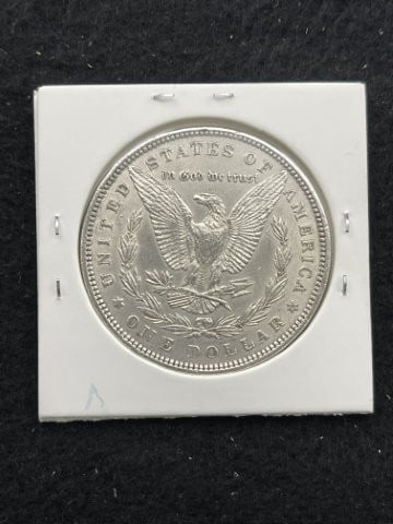1884 UNC Morgan Silver Dollar Coin - 2