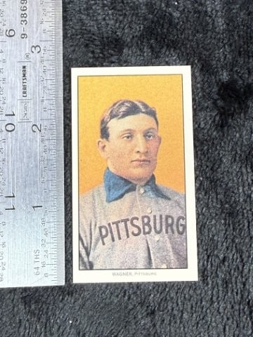 Honus Wagner Tobacco Re-Print Card: KEY WORDS: INDIAN ARTIFACT ARTIFACTS ARROWHEAD ARROWHEADS NATIVE AMERICAN MISSISSIPPIAN QUAPAW CADDO POTTERY COINS MORGAN DOLLAR PEACE DOLLAR SILVER COINS. All coins have been Sigma tested for authent