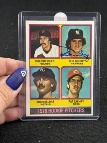 Ron Guidry Hand Signed Authentic Autograph: KEY WORDS: INDIAN ARTIFACT ARTIFACTS ARROWHEAD ARROWHEADS NATIVE AMERICAN MISSISSIPPIAN QUAPAW CADDO POTTERY COINS MORGAN DOLLAR PEACE DOLLAR SILVER COINS. All coins have been Sigma tested for authent