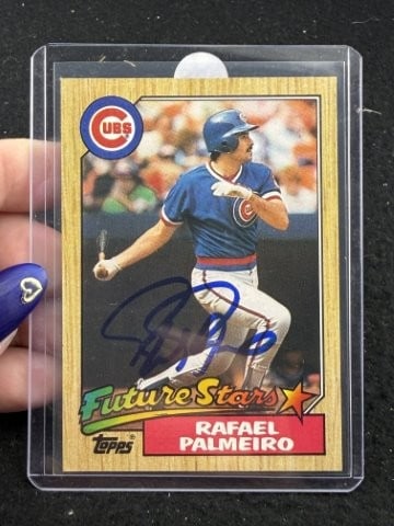 Rafael Palmeiro Hand Signed Authentic Autograph: KEY WORDS: INDIAN ARTIFACT ARTIFACTS ARROWHEAD ARROWHEADS NATIVE AMERICAN MISSISSIPPIAN QUAPAW CADDO POTTERY COINS MORGAN DOLLAR PEACE DOLLAR SILVER COINS. All coins have been Sigma tested for