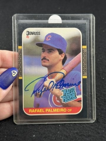 Rafael Palmeiro Hand Signed Authentic Autograph: KEY WORDS: INDIAN ARTIFACT ARTIFACTS ARROWHEAD ARROWHEADS NATIVE AMERICAN MISSISSIPPIAN QUAPAW CADDO POTTERY COINS MORGAN DOLLAR PEACE DOLLAR SILVER COINS. All coins have been Sigma tested for