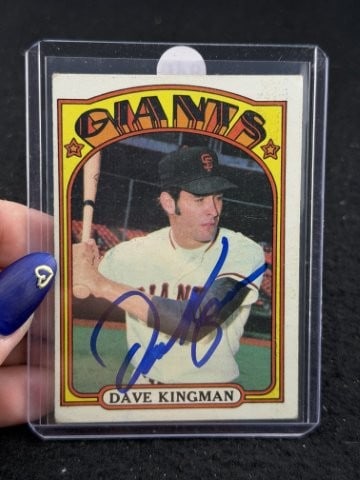 Dave Kingman Hand Signed Authentic Autograph: KEY WORDS: INDIAN ARTIFACT ARTIFACTS ARROWHEAD ARROWHEADS NATIVE AMERICAN MISSISSIPPIAN QUAPAW CADDO POTTERY COINS MORGAN DOLLAR PEACE DOLLAR SILVER COINS. All coins have been Sigma tested for authent