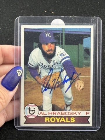 Al Hrabosky Hand Signed Authentic Autograph: KEY WORDS: INDIAN ARTIFACT ARTIFACTS ARROWHEAD ARROWHEADS NATIVE AMERICAN MISSISSIPPIAN QUAPAW CADDO POTTERY COINS MORGAN DOLLAR PEACE DOLLAR SILVER COINS. All coins have been Sigma tested for authent