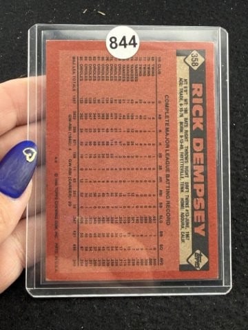 Rick Dempsey Hand Signed Authentic Autograph - 2