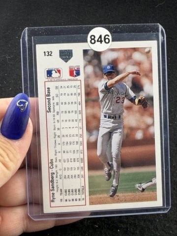 Ryne Sandberg Hand Signed Authentic Autograph - 2