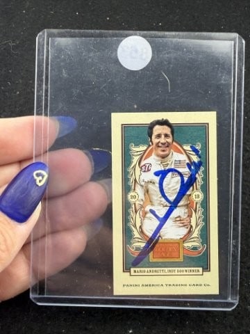Mario Andretti Hand Signed Authentic Autograph: KEY WORDS: INDIAN ARTIFACT ARTIFACTS ARROWHEAD ARROWHEADS NATIVE AMERICAN MISSISSIPPIAN QUAPAW CADDO POTTERY COINS MORGAN DOLLAR PEACE DOLLAR SILVER COINS. All coins have been Sigma tested for