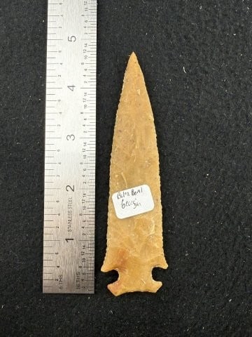 Knobbed Hardin from Georgia Indian Artifact Arrowhead: KEY WORDS: INDIAN ARTIFACT ARTIFACTS ARROWHEAD ARROWHEADS NATIVE AMERICAN MISSISSIPPIAN QUAPAW CADDO POTTERY COINS MORGAN DOLLAR PEACE DOLLAR SILVER COINS. All coins have been Sigma tested for