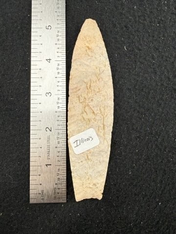 Clovis from Illinois Indian Artifact Arrowhead (1 of 3)